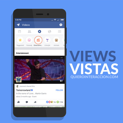 Comprar Views/Vistas en video de Facebook 👁‍🗨